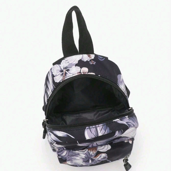 Floral Black Backpack - Picture 3 of 4